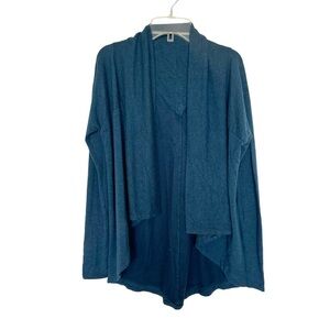 Athleta Nirvana Wear Two Ways Wrap Cardigan Sweater Blue